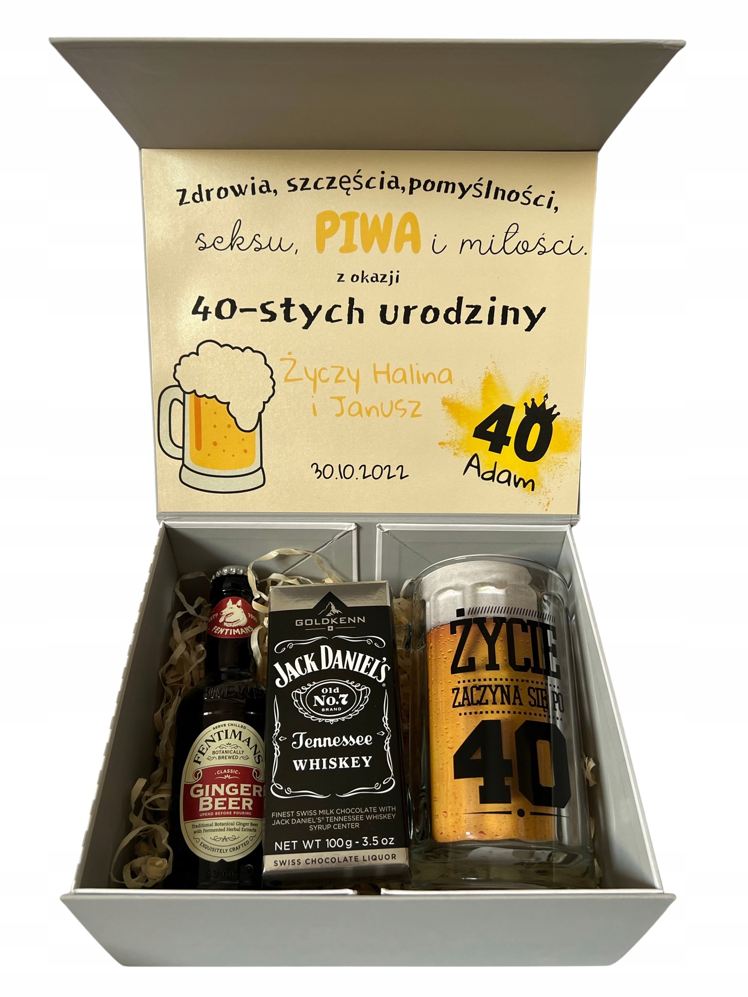 Krabička Box dárek k 30,40,50,60. narozeninám