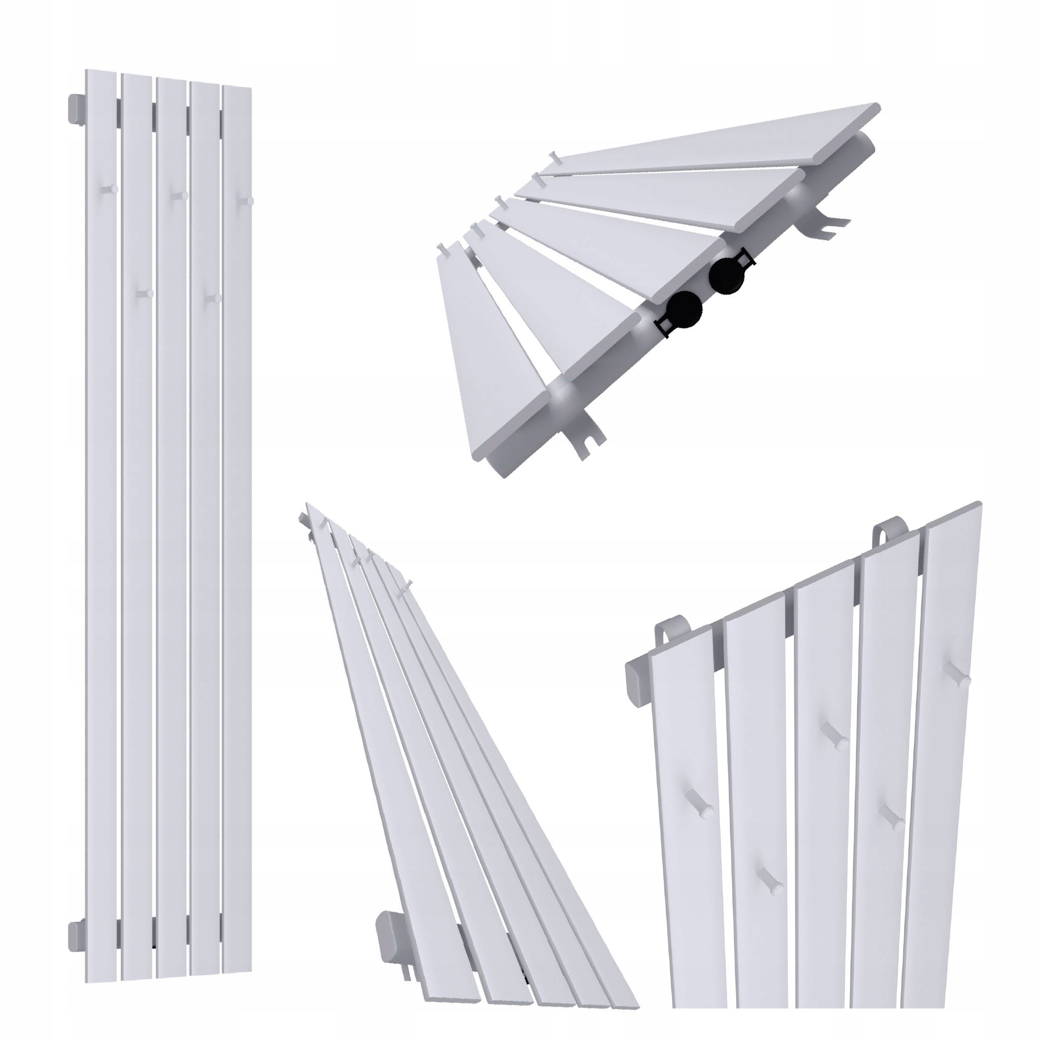 Dekorativní Radiátor Bellohook 160x38 Šedý