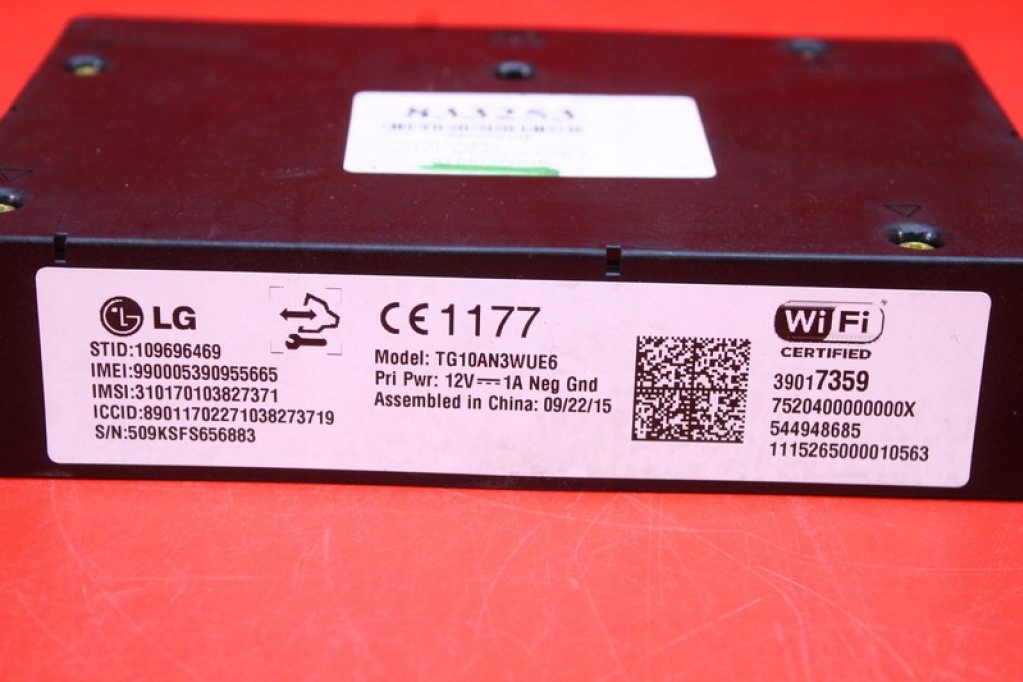 control unit module WI-FI 39017359 OPEL MOKKA A 12-15