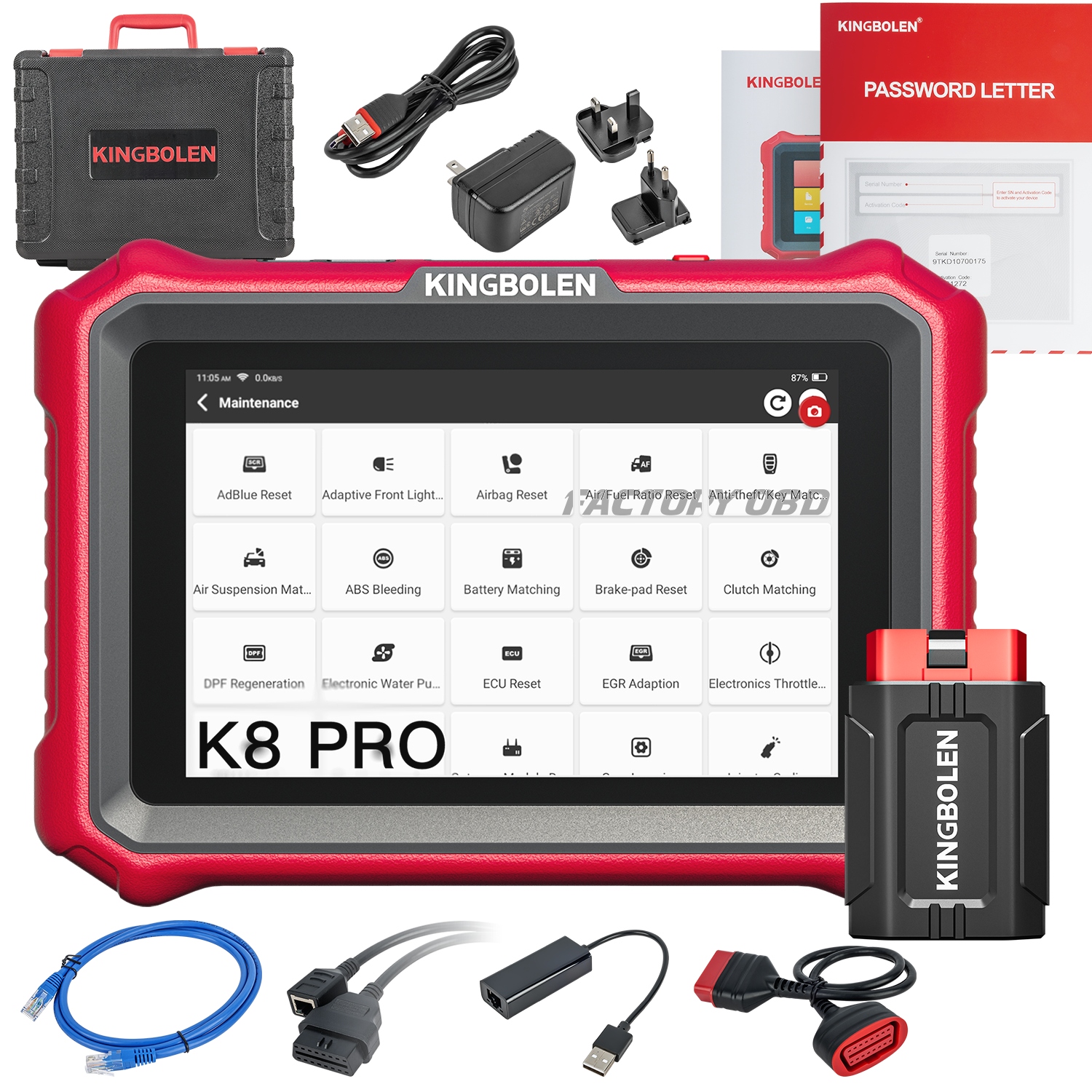 Kingbolen K8 Pro DoIP OBD2 Diagnostické Rozhranie Doživotné Aktualizácie J.pl