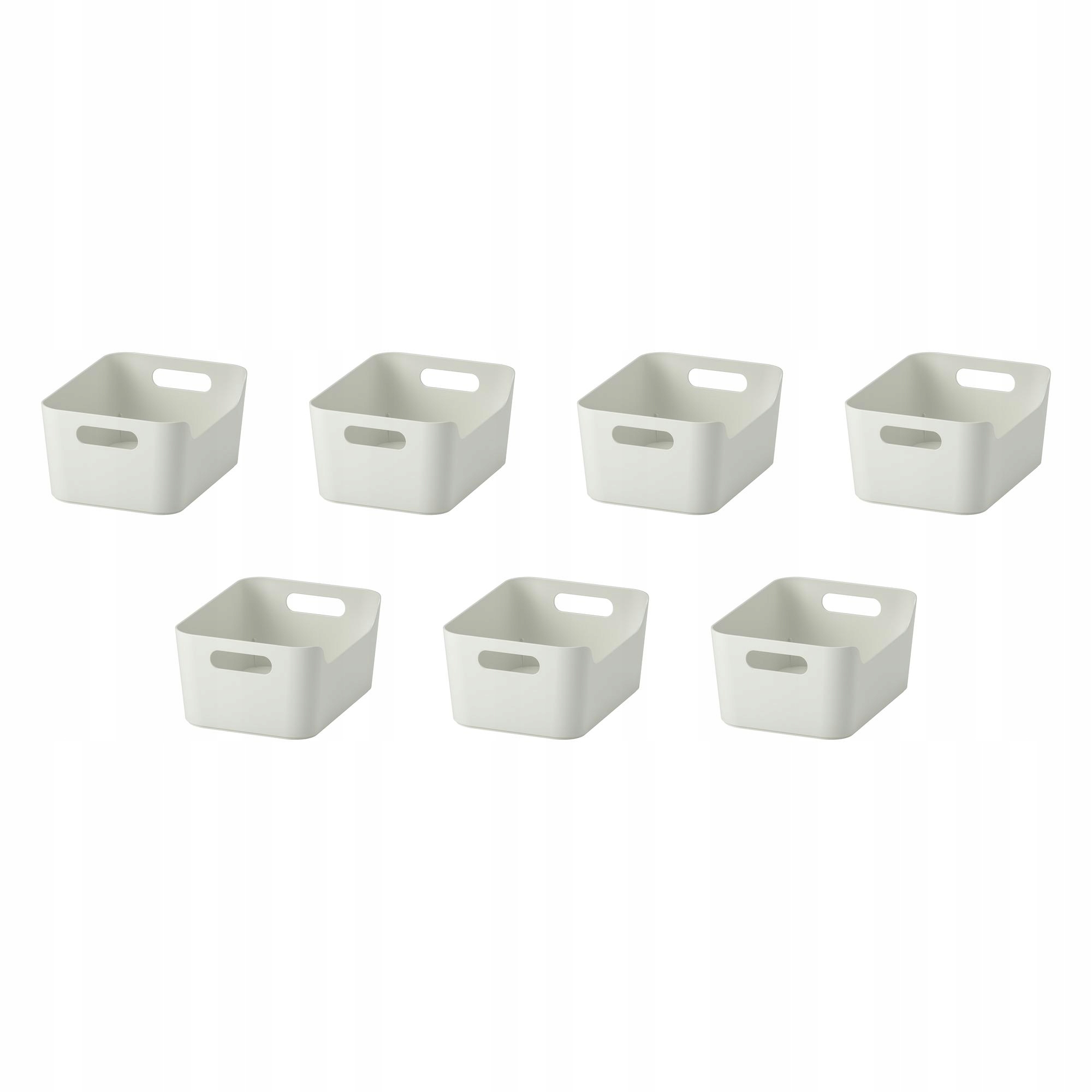 7 ks Kontejner Uppdatera bílý 24x17 cm organizér do domácnosti