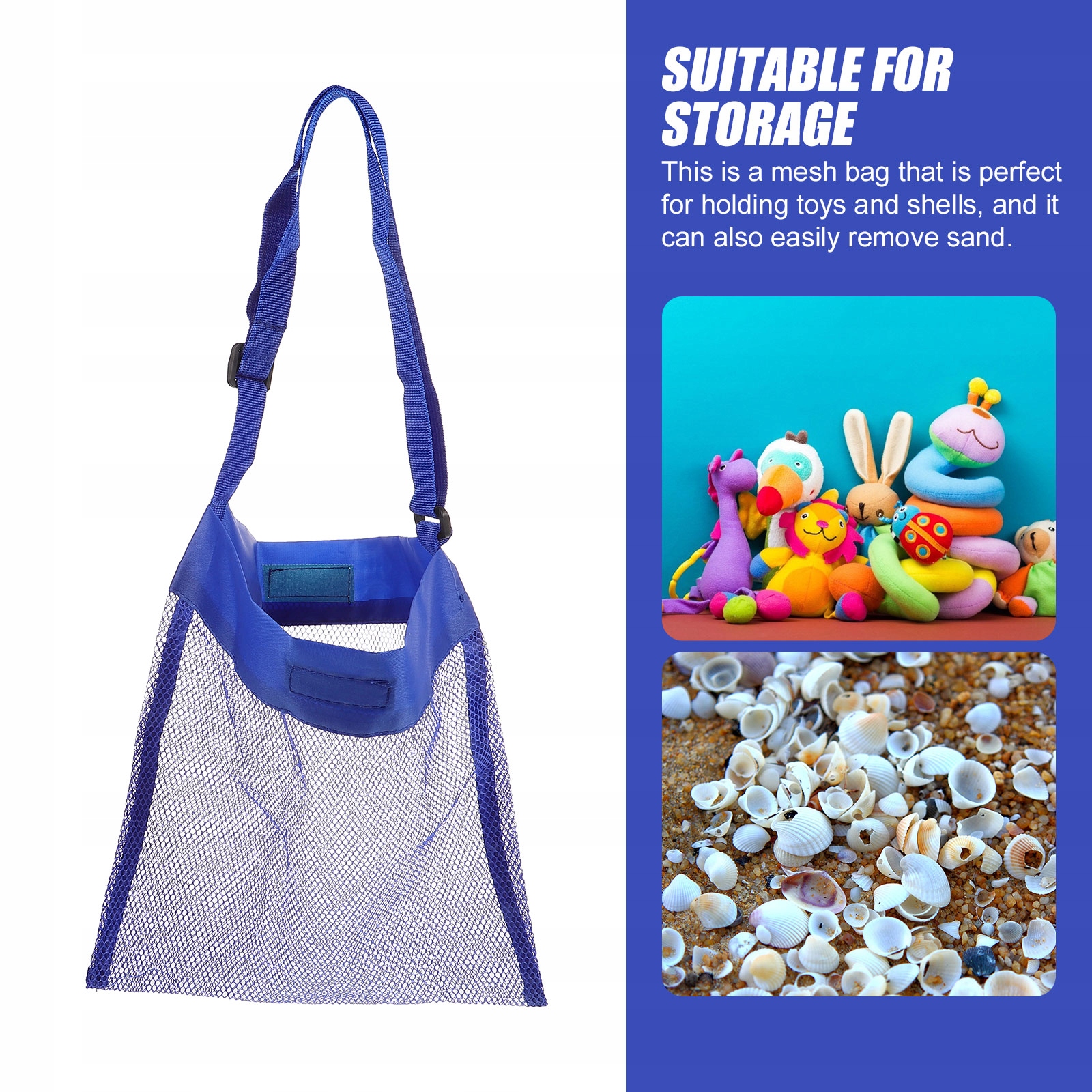 ORGANIZATORY Z SIATKI TORBY ZABAWKI DO PIASKU Marka bez marki