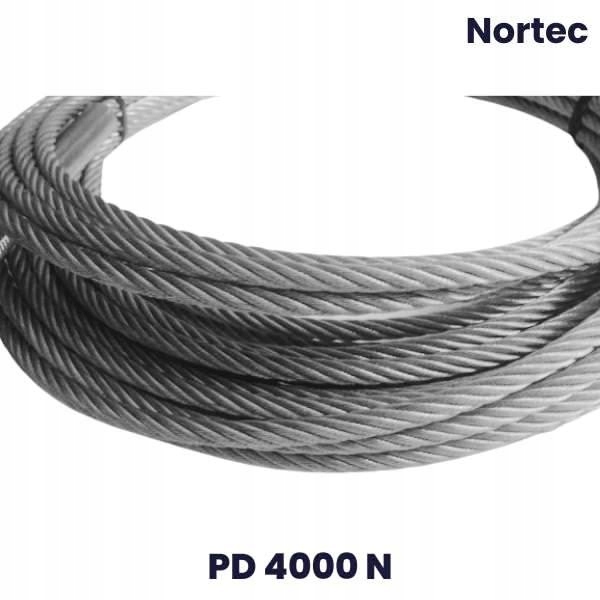Oceľové lano dvojstĺpcového zdviháka Nortec Pd 4000 N