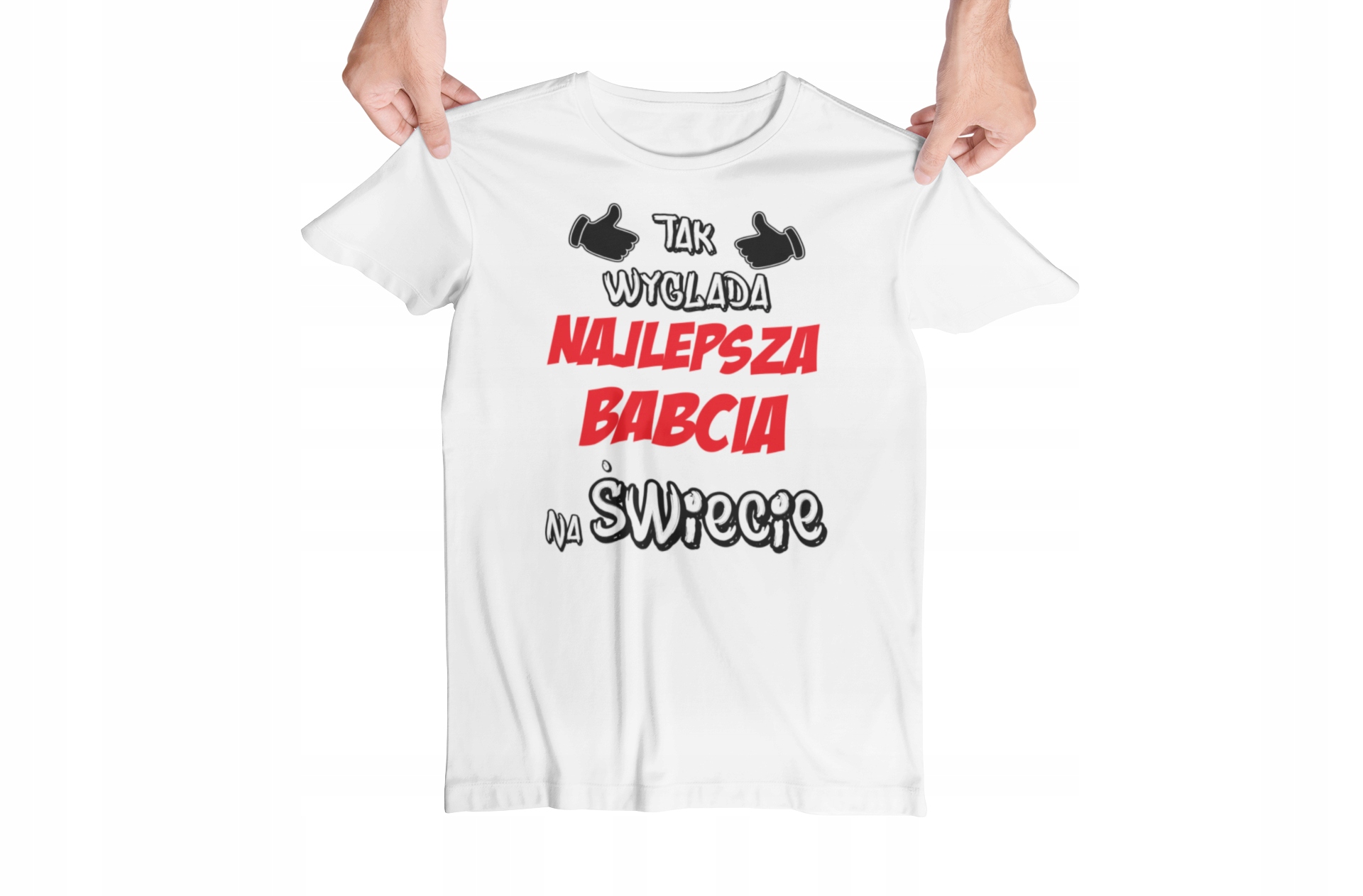 DZIEŃ BABCI koszulka z nadrukiem dla BABCI Rozmiar L