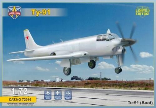 Model plastový Tu-91 (Boot) ModelSvit 72016 měřítko 1/72