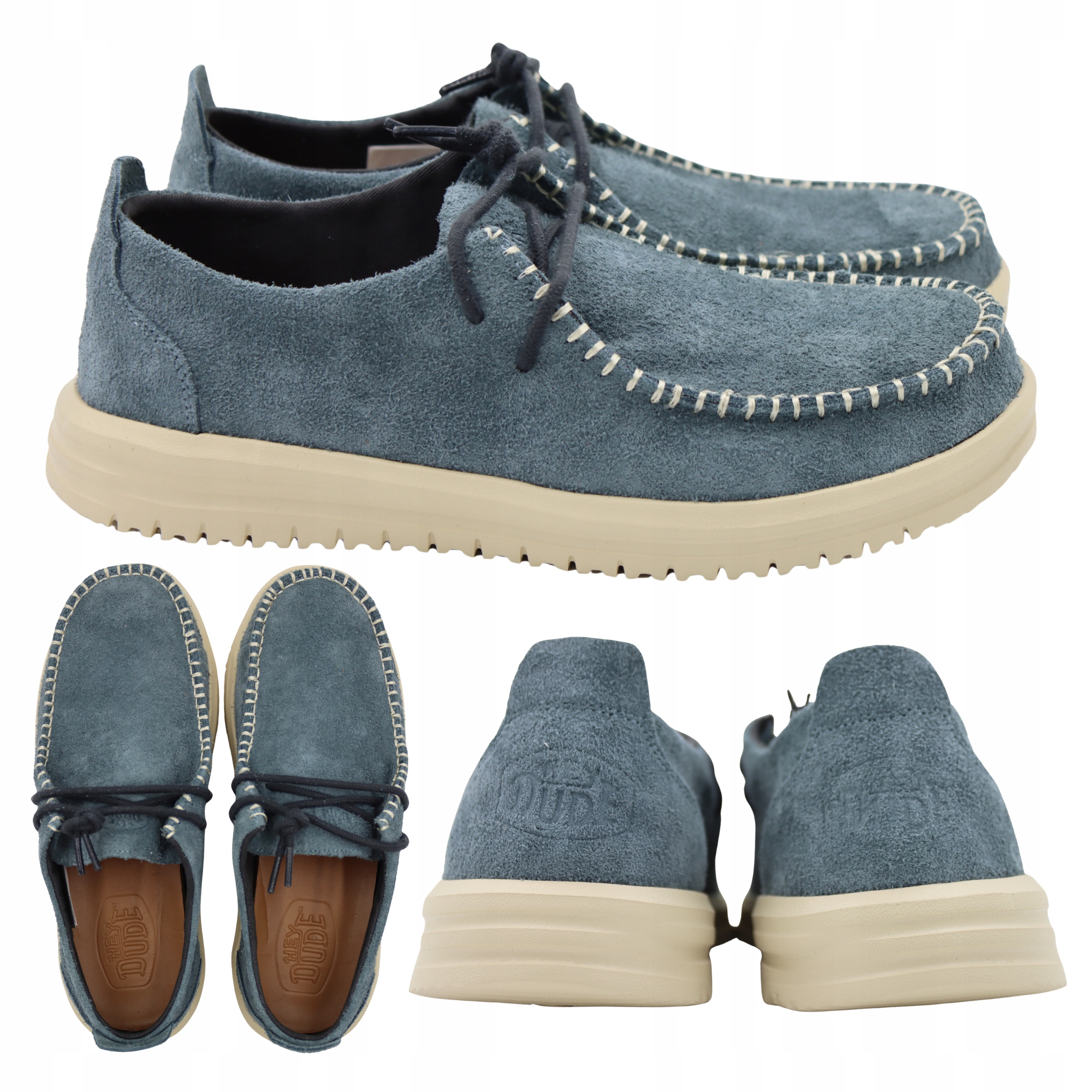 Pánské Lehké Semišové Mokasíny Heydude Nxt Moc 43772 4XB vel. 45