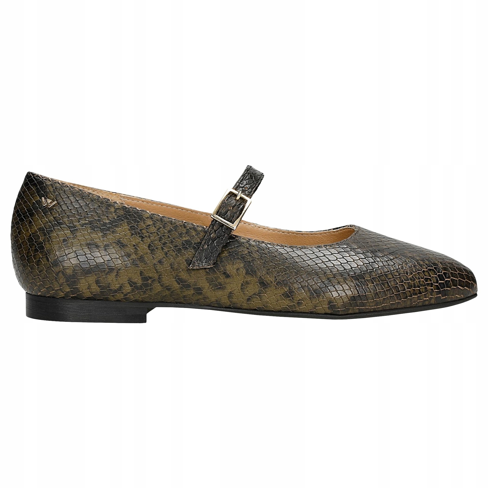 Elegantní baleríny typu Mary Jane s motivem hadí kůže vel. 40