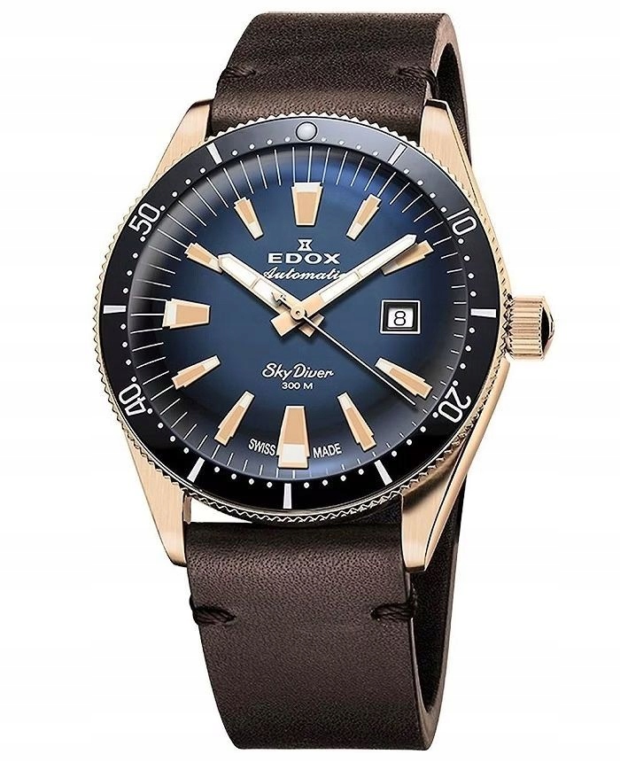 Edox Skydiver Automatic Set 80126-BRN-BUIDR WR300 42mm Limited Edition