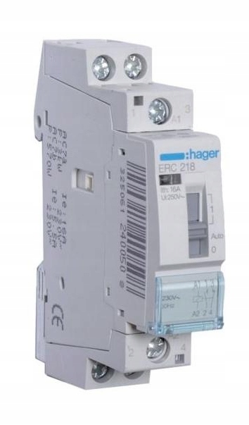 

Hager Przekaźnik instalacyjny 1NO+1NC 230V ERC218