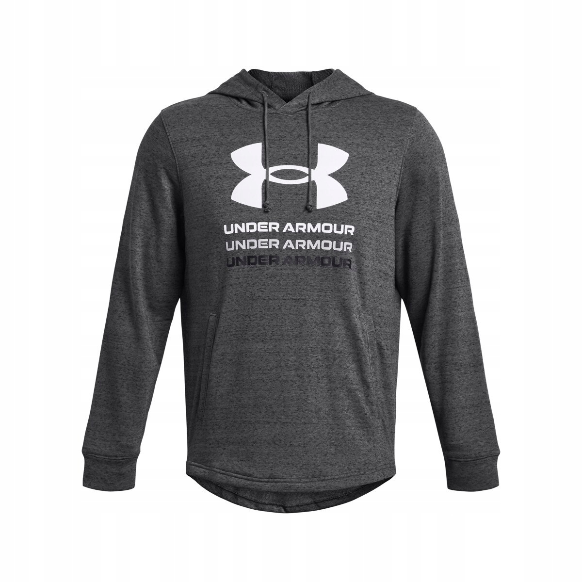 Under Armour Mikina Ua Rival Terry Graphic Hood-GRY šedá