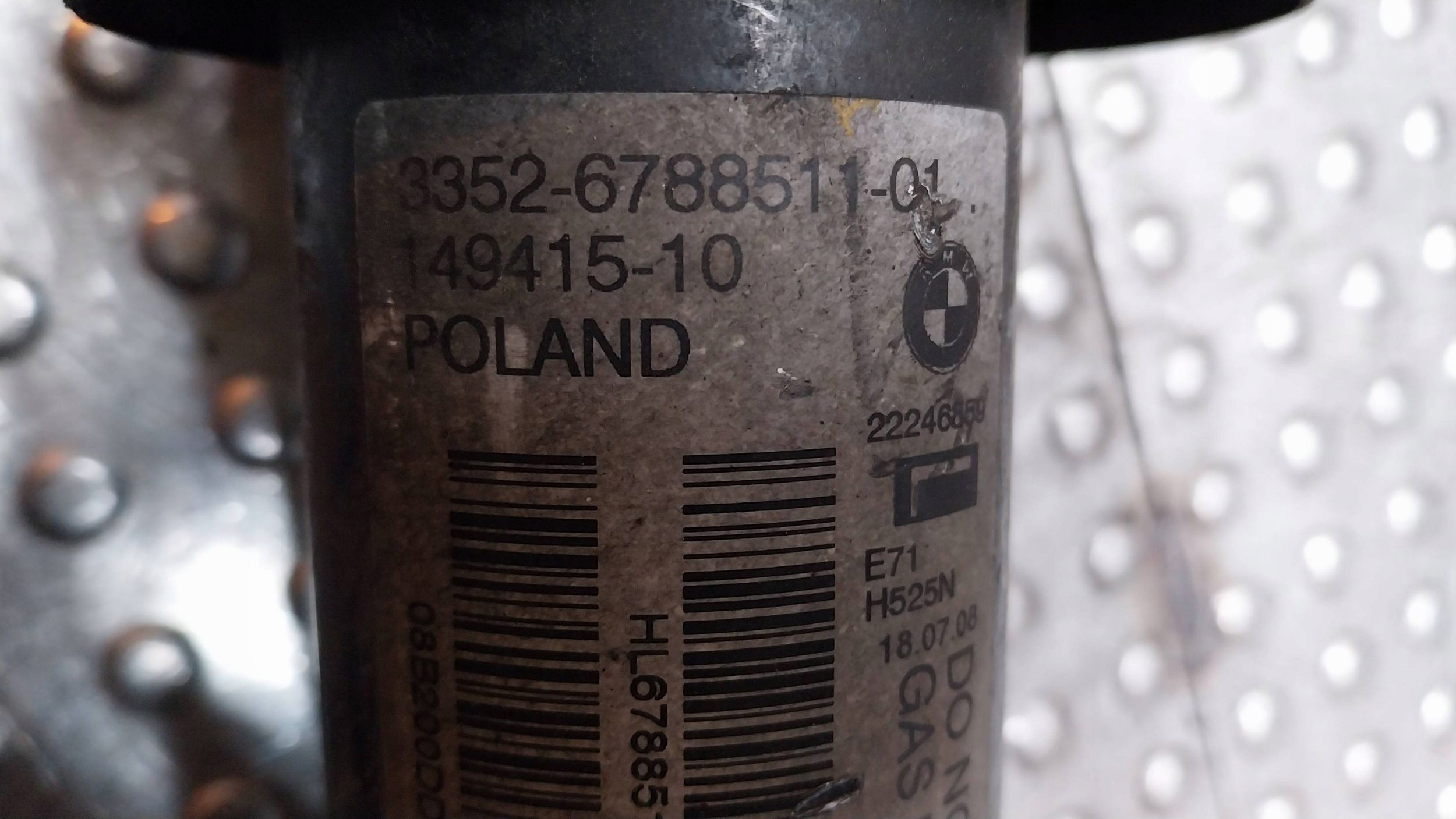 shock absorber left rear part 6788511 BMW X5 E70 X6 E71