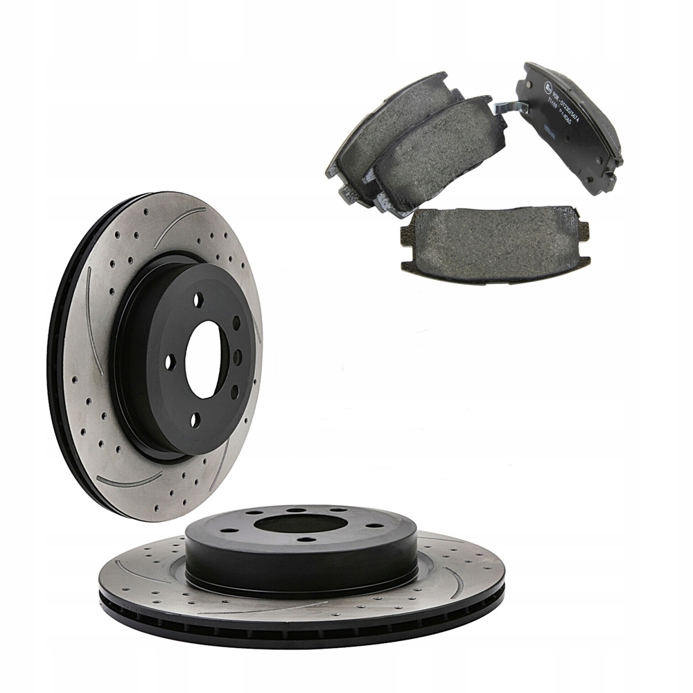 Предварительно просверленные диски + задние колодки CAPTIVA