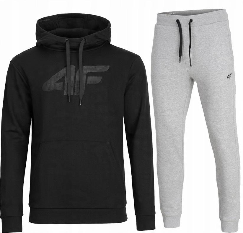 

4F Męski Dres Bawełna Komplet Bluza Spodnie / M