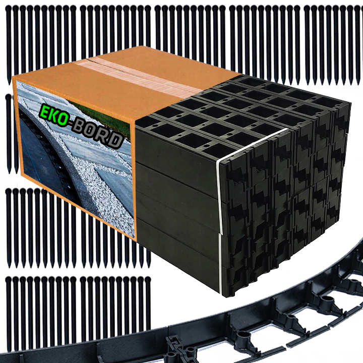 

Obrzeże trawnikowe Ekobord Uni 4,5cm 50m+150 kotew