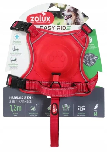 Zolux Postroj pro psa Easyride M červený
