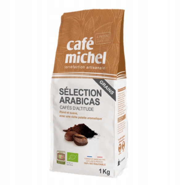 Levně Cafe Michel Kávová Káva Arabica 100% výběr fair trade Bio 1kg