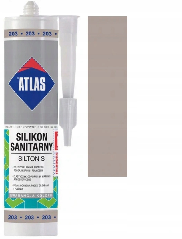

Atlas Silikon Silton Stalowy 203 280ML