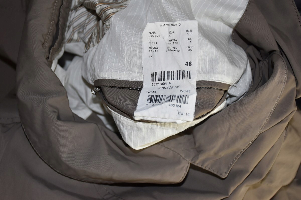 Windsor płaszcz męski 48 Rozmiar 48