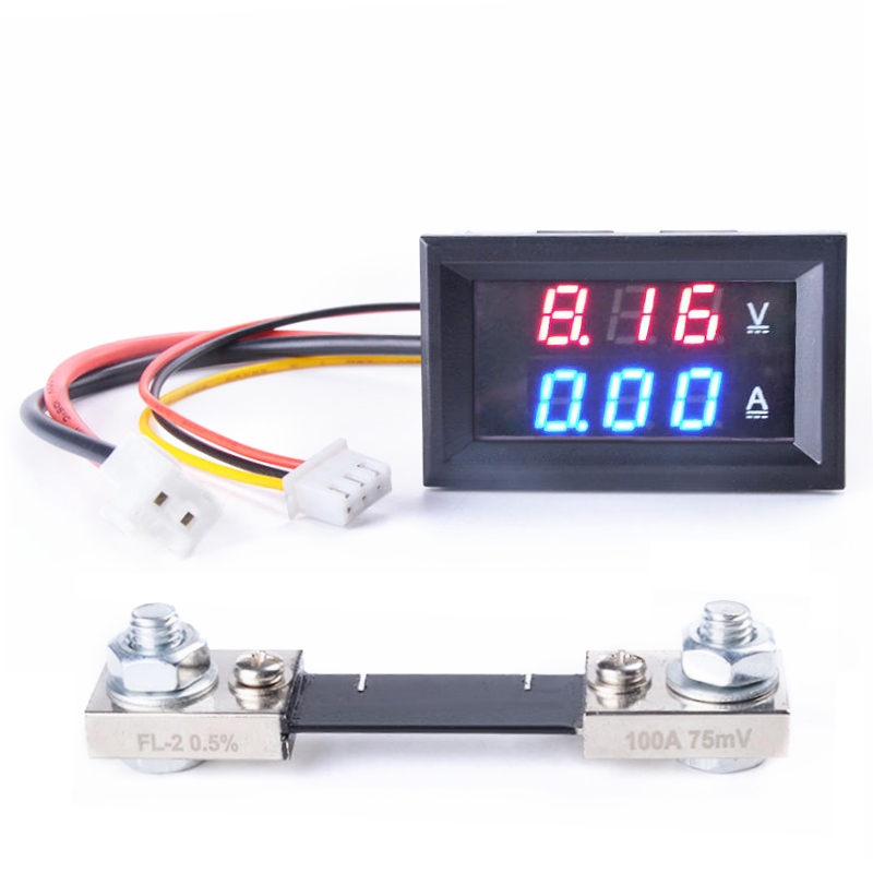 AMPEROMIERZ WOLTOMIERZ PANELOWY 100A 100V NAPIĘCIE PRĄDU STAŁEGO DC BOCZNIK Kod producenta TMP-DC-100A