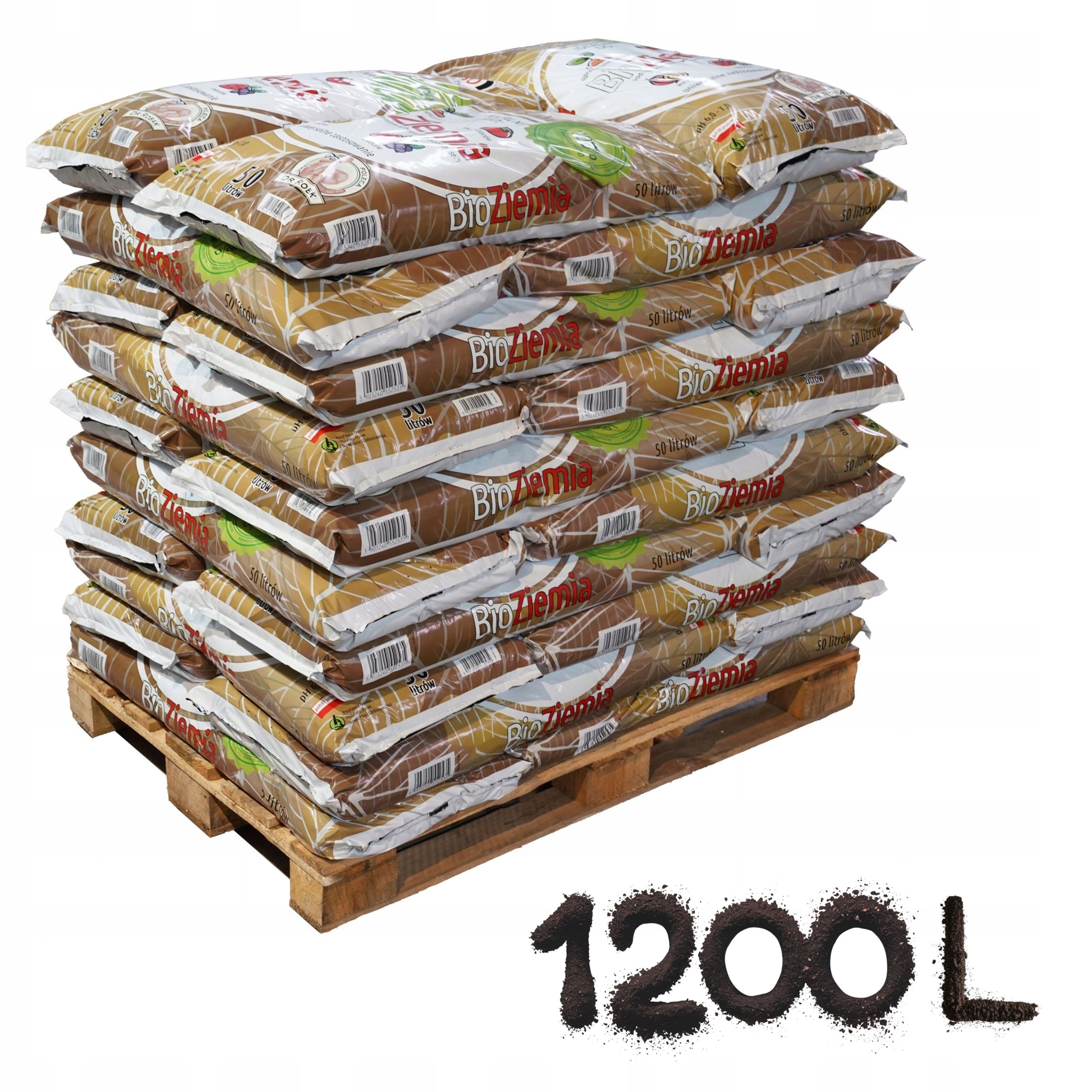 Ziemia Ogrodowa Kompost Ogrodniczy Bioziemia Naturalna z Biohumusem 1200L