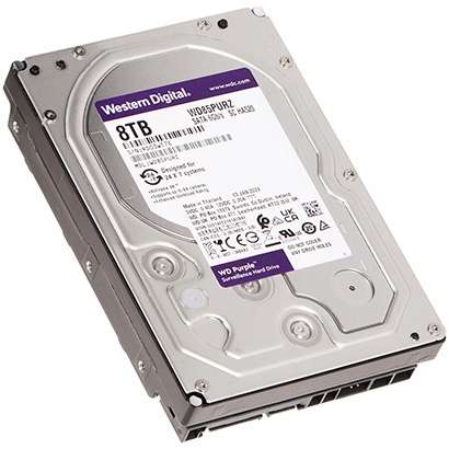 Dysk Do Rejestratora HDD-WD85PURZ 8TB 24/7 Western Digital