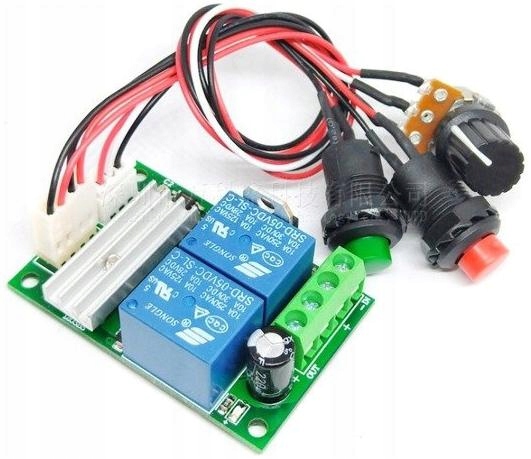 Moduł Regulatora obrotów silnika prawo-lewo 6-24V DC - 3A - sterownik PWM
