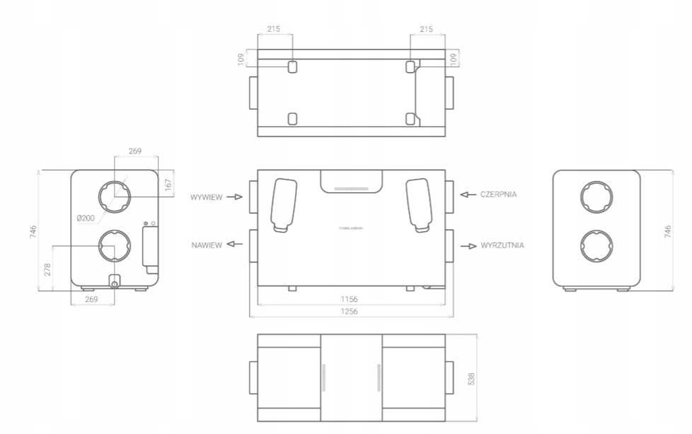 Rekuperator ThesslaGreen AirPack4 400h seria 4+BON Kod producenta 005C0005