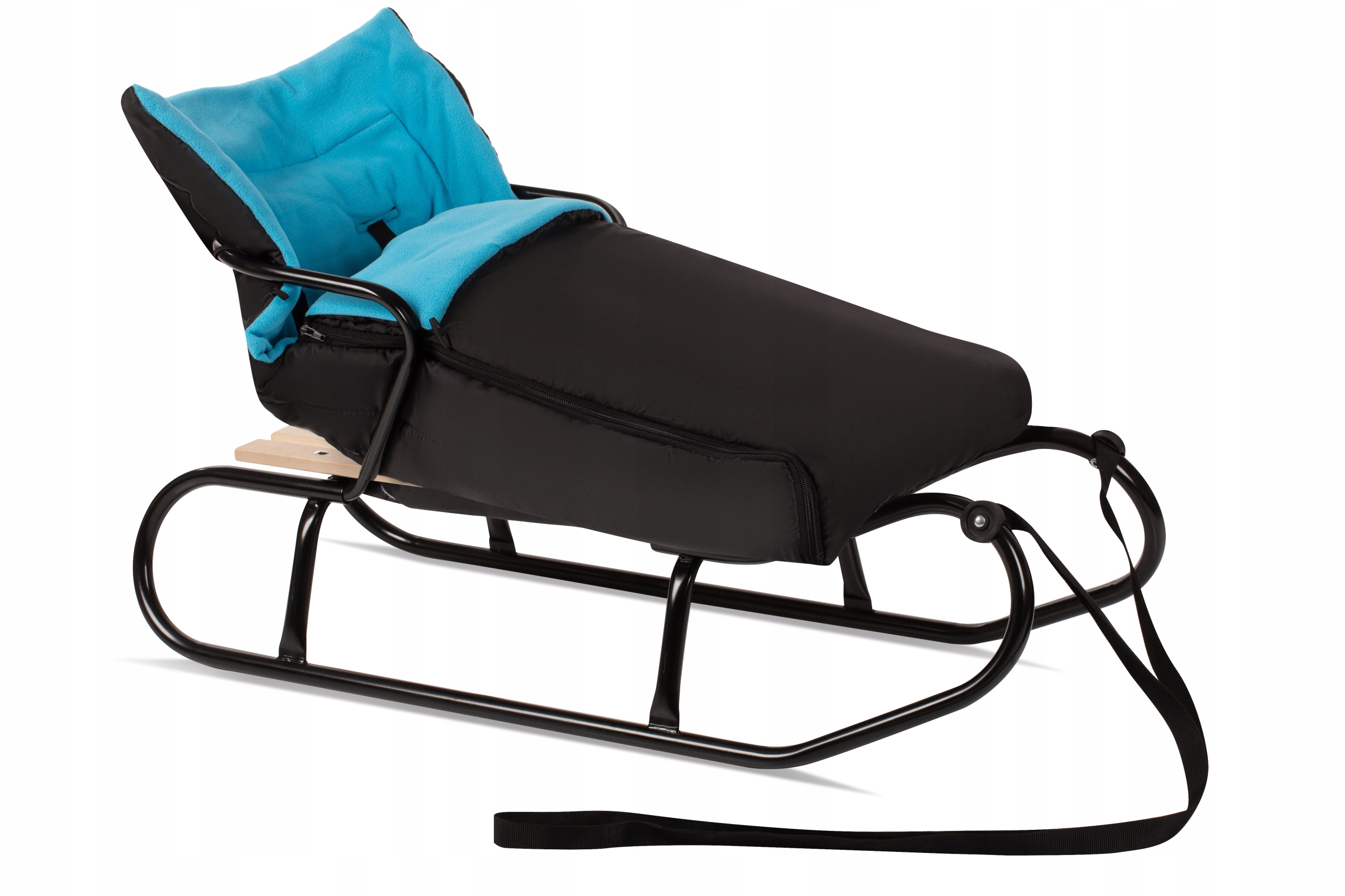 

Polskie Sanki dla dzieci z oparciem i śpiworkiem