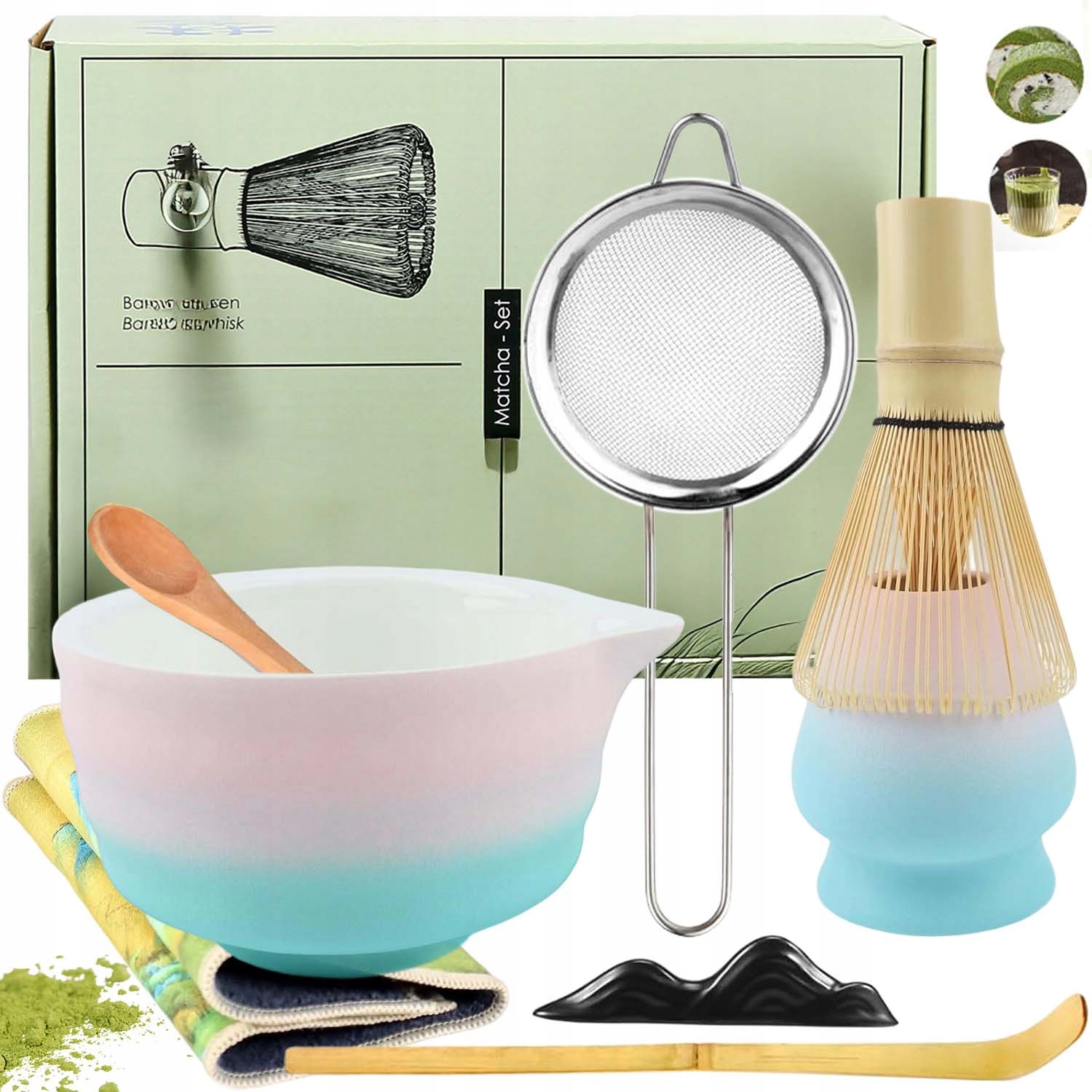 Levně Sada Na Matchu Japonský Styl 8 Dílná Dárek Pro Milovníka Matchy