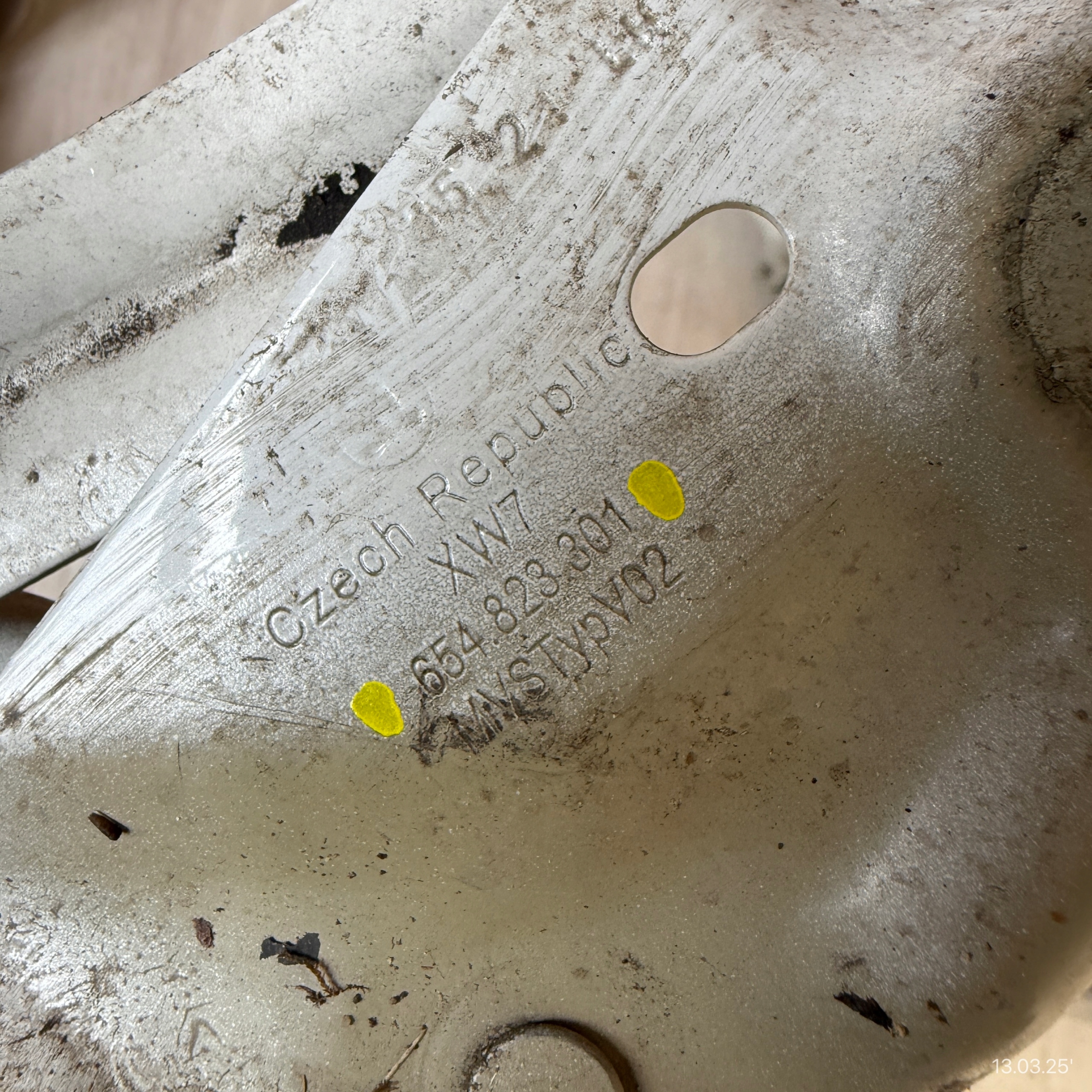 hinge bonnet hinges left right KOMPLET SKODA KAMIQ