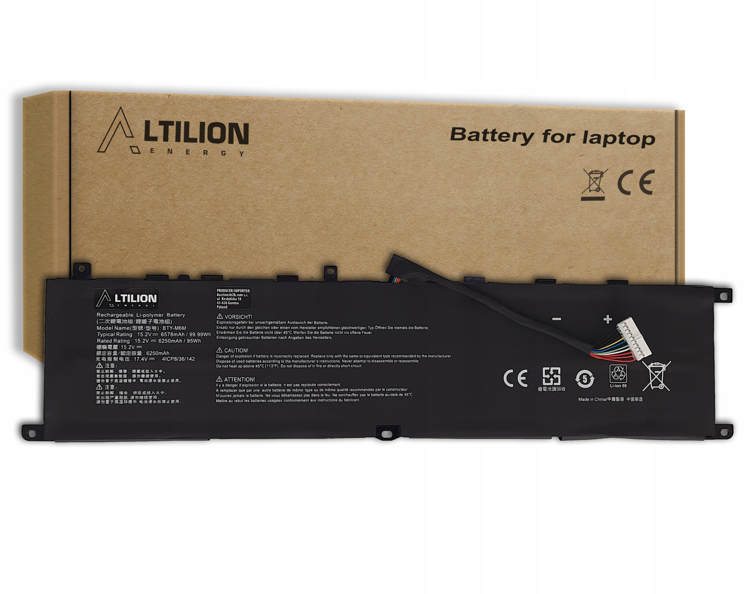 Baterie Altilion Energy BTY-M6M kompatibilní s Msi