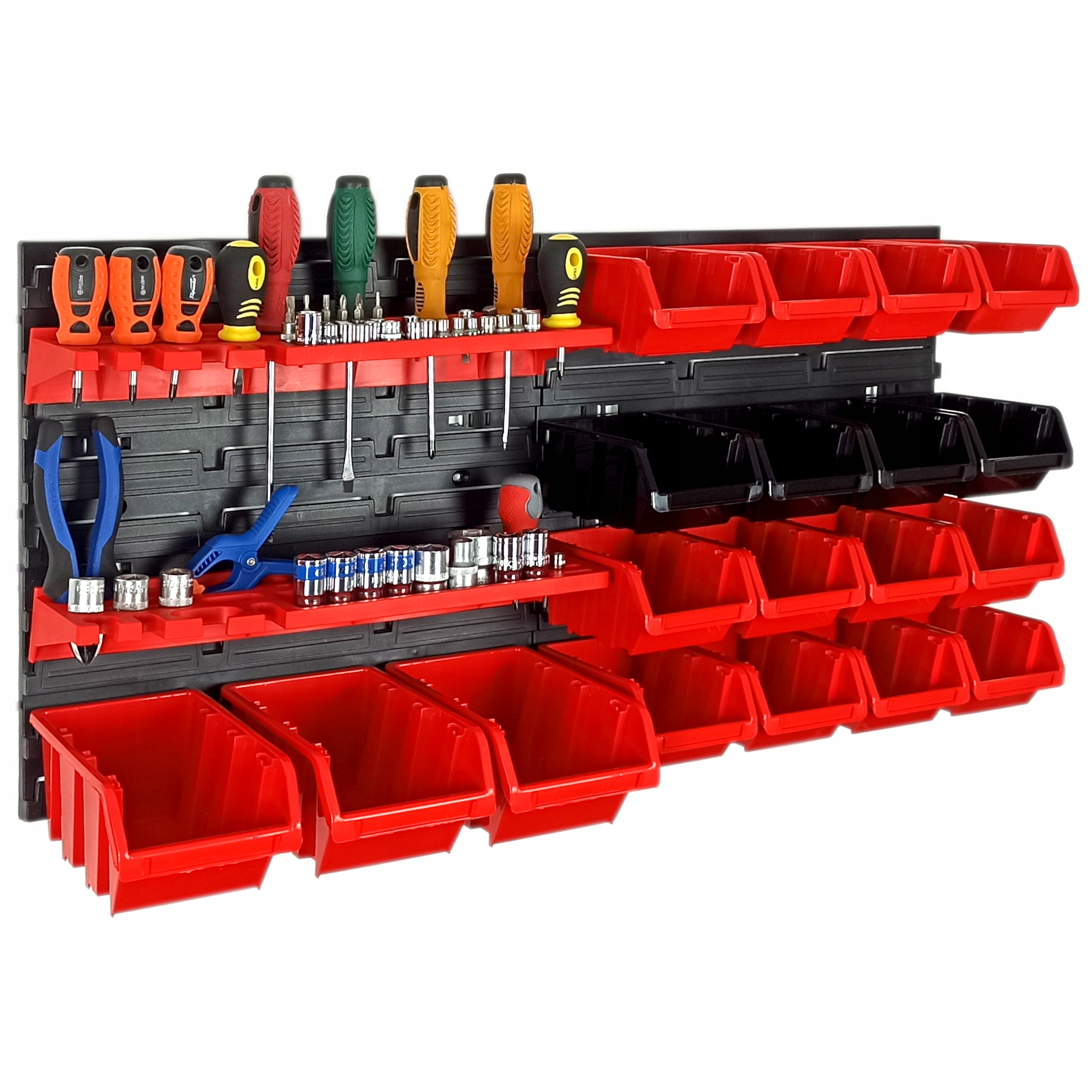 TABLICA ŚCIANKA NARZĘDZIOWA wym. 78x39cm 19 kuwet