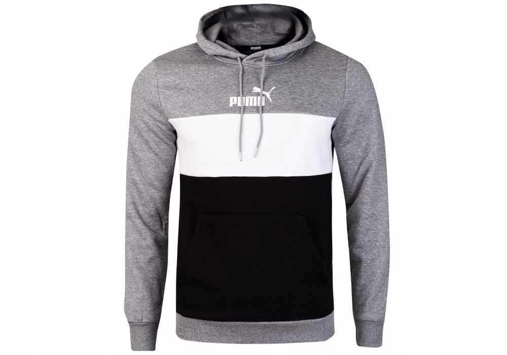 

Puma Bluza Męska Ocieplana Z Kapturem Gray r. XL