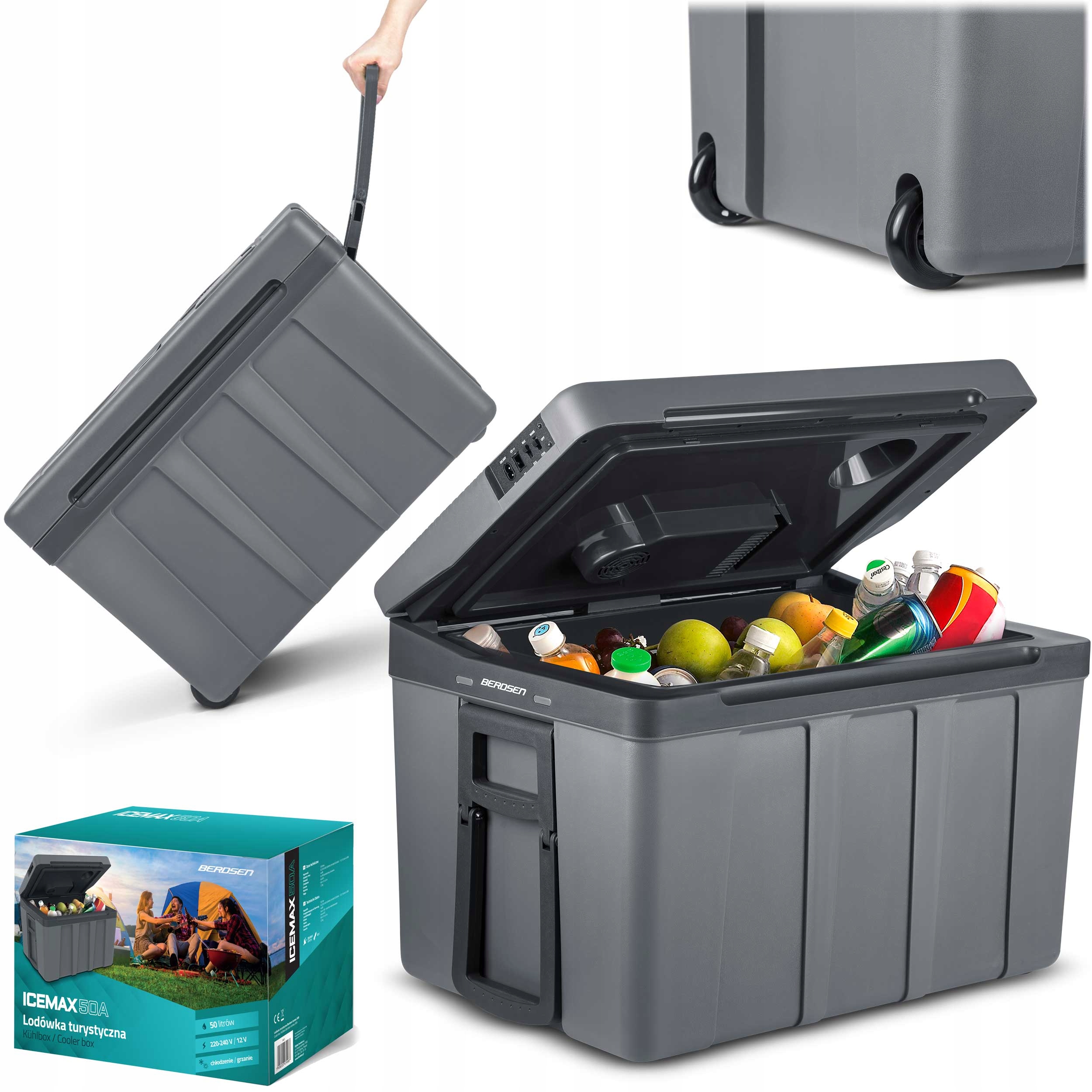 

Lodówka Turystyczna Samochodowa 12V/230V Usb 50L