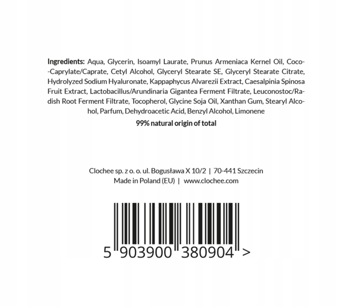 CLOCHEE SIMPLY NATURE KREM WYGŁADZAJĄCY NA DZIEŃ Marka Clochee