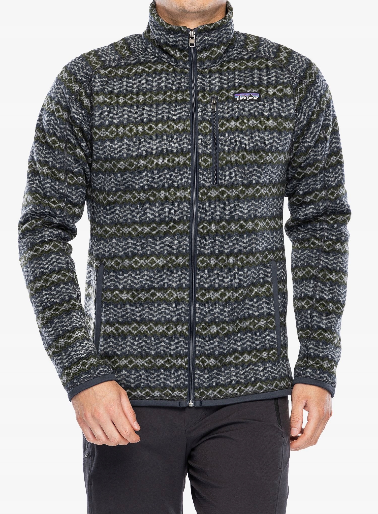 Svetrová bunda Fleecová Mikina Patagonia Better pletená/třpytivě modrá S