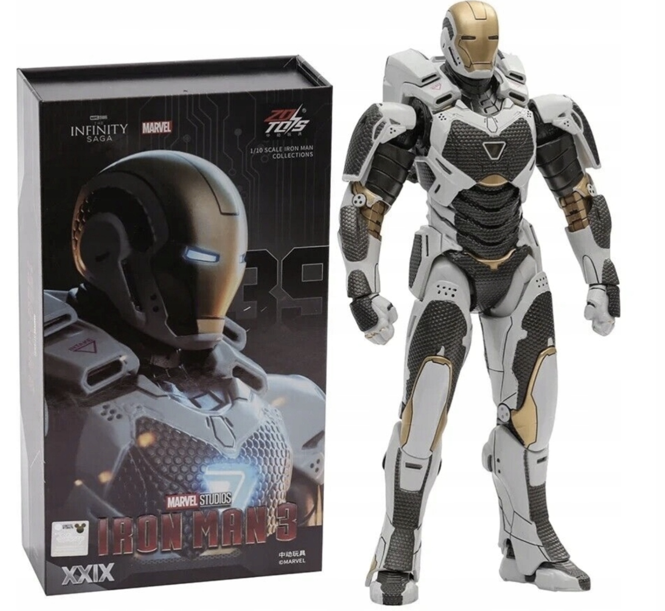 Pohyblivá figurka Iron Man Mk39 Starboost 18 cm Marvel Zd Toys Originál