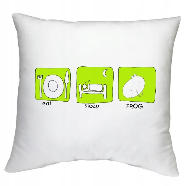 PODUSZKA ŻABA ŻABKA ŻABY ROPUCHA WZORY Wymiary poduszki 40x40cm