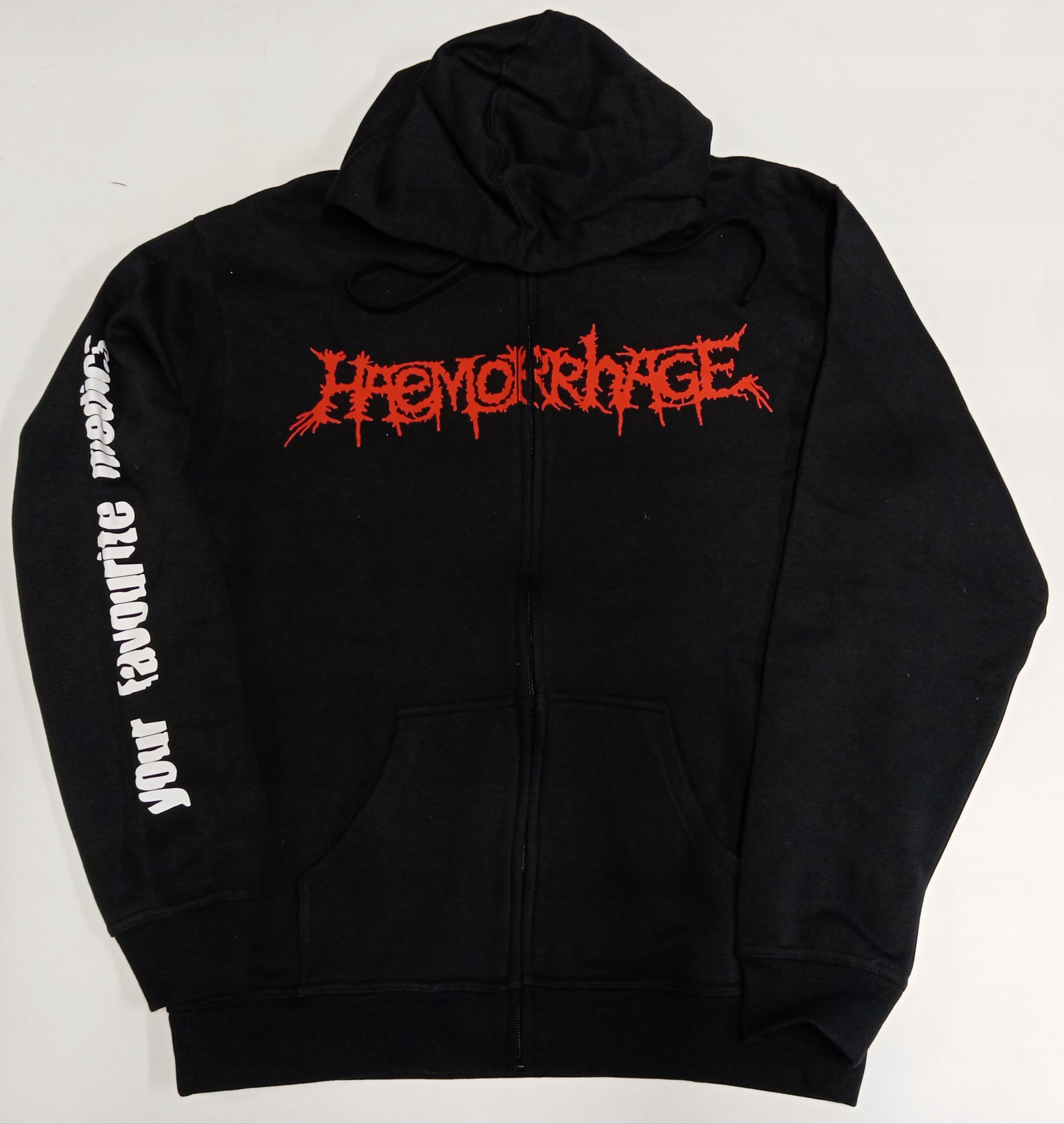 Haemorrhage Medics grindcore metal mikina s kapucí na zip XXL