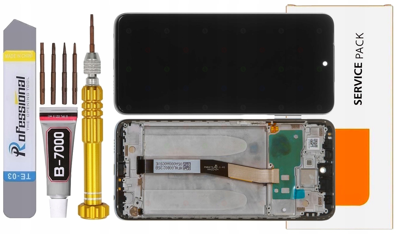 Displej Pro Xiaomi Redmi Note 9 Pro Originál LCD Rámeček Grey