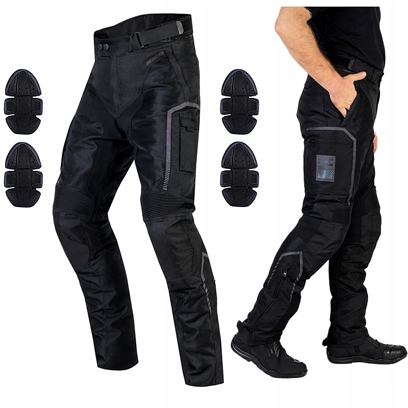 SPODNIE MOTOCYKLOWE FLOW OZONE MĘSKIE WODOODPORNE