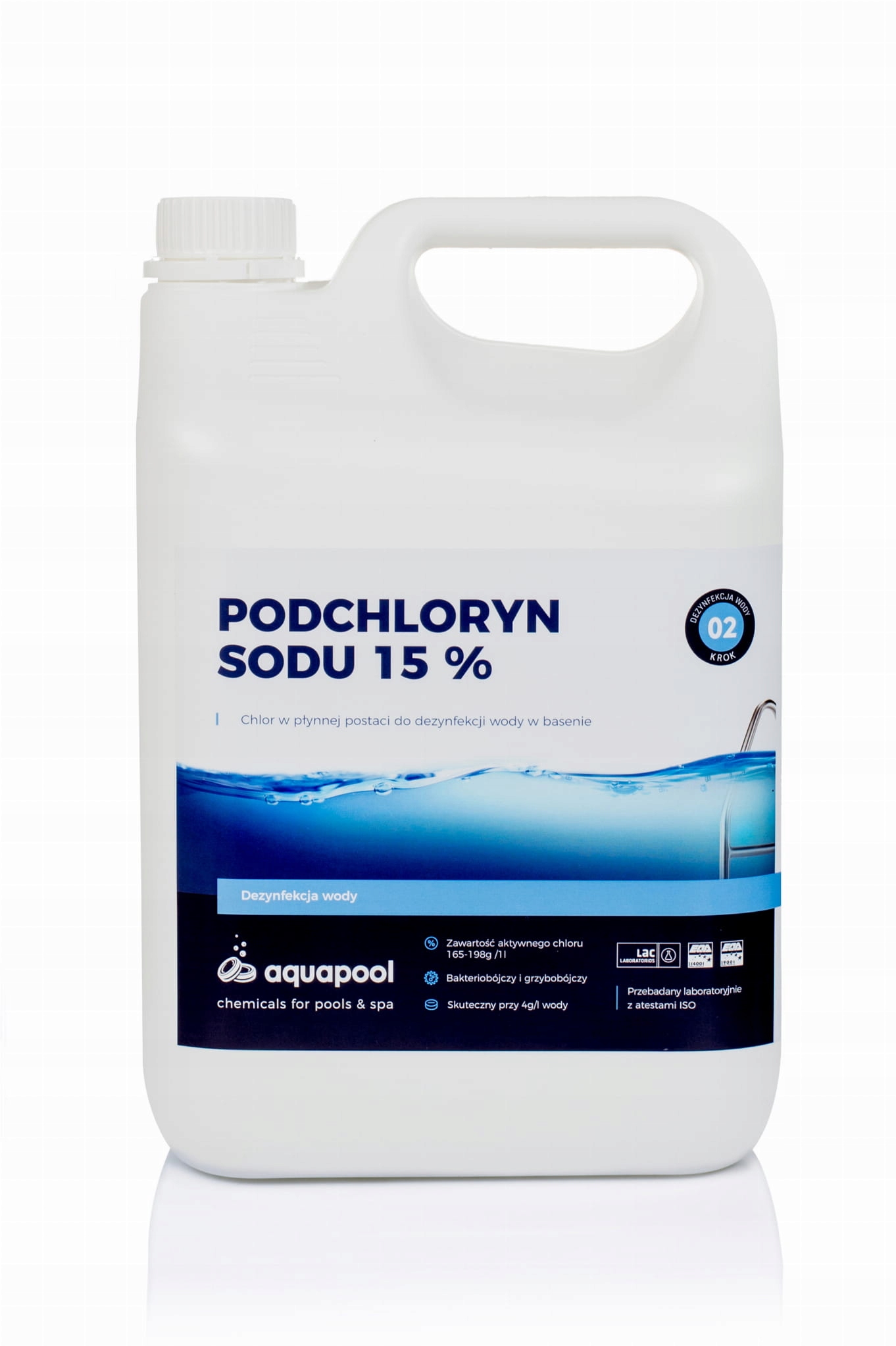 

Podchloryn Sodu 15% Chlor W Płynie 5 L