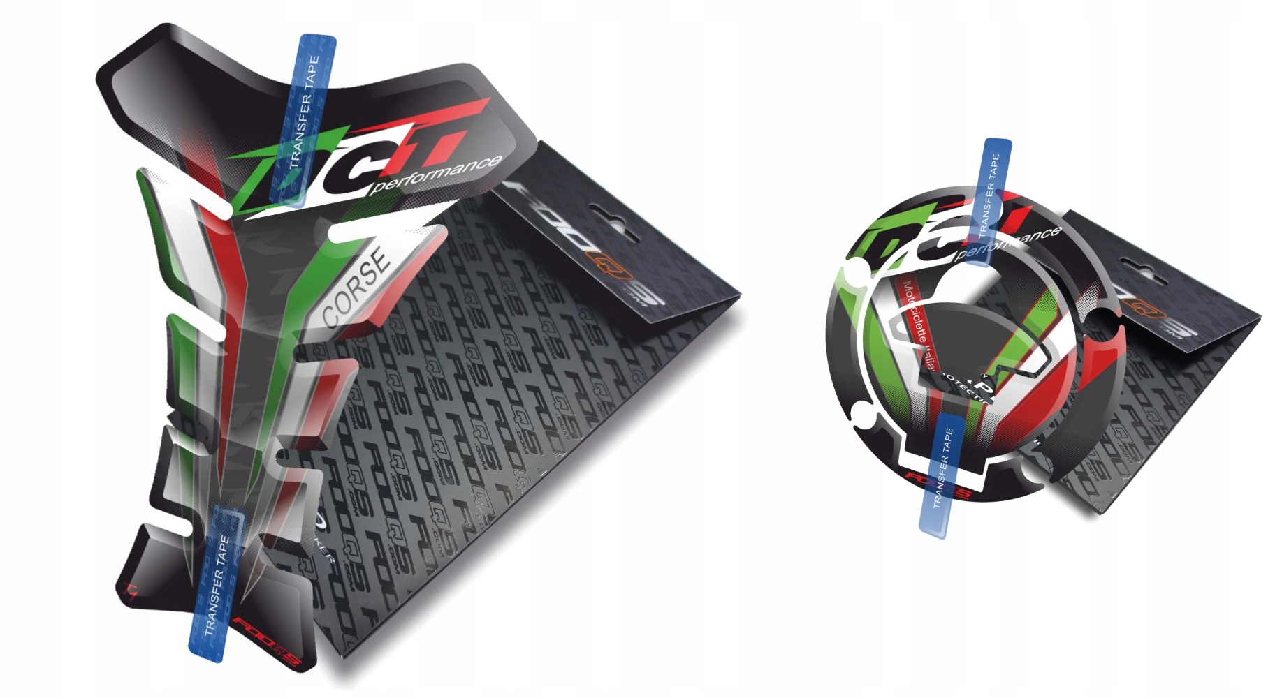 Tank-pad Cap-pad od firmy Fooqs Ducati 848 1098 S Monster Panigale Černý