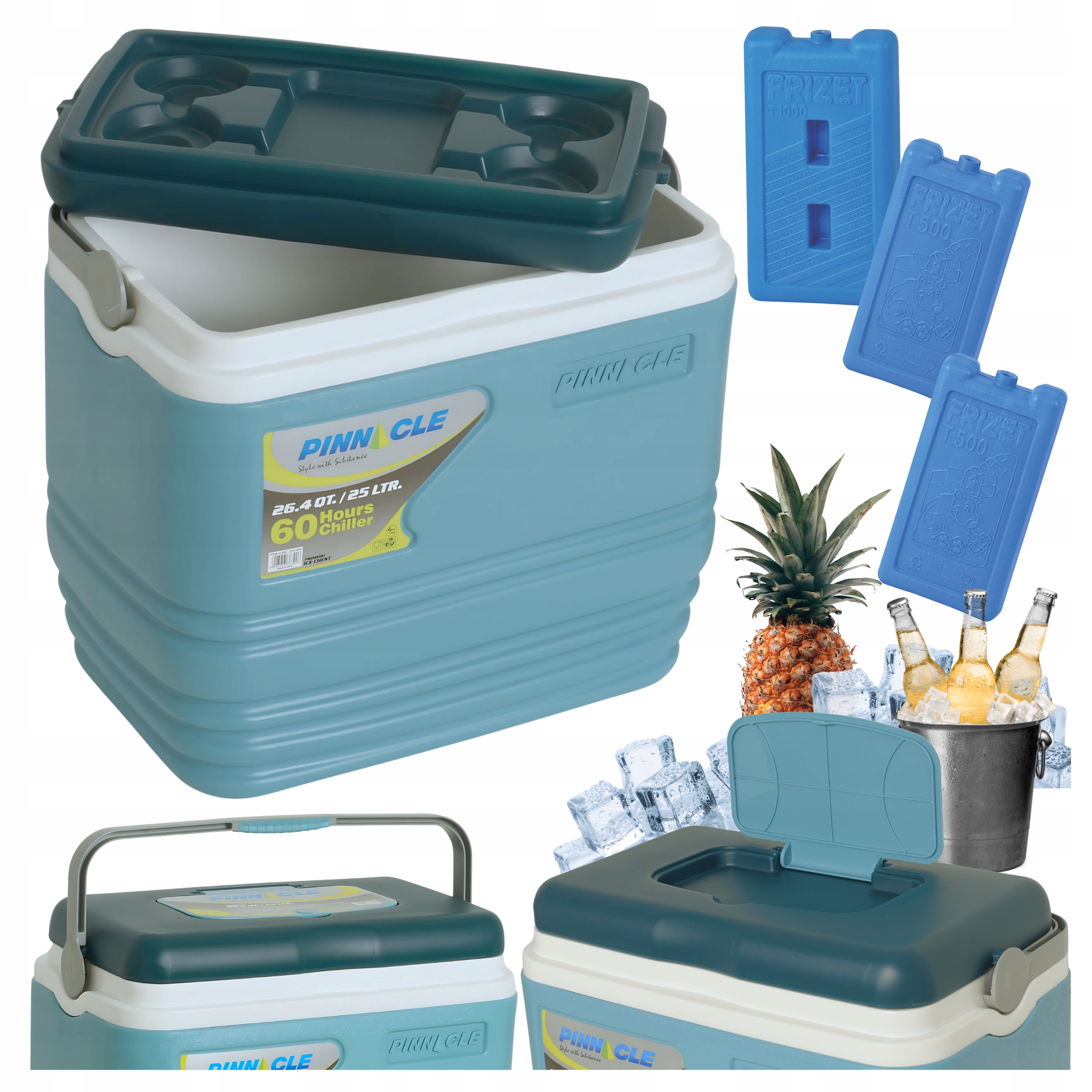 Turistická lednice Přenosná Pinnacle TPX7006 25L 3 Chladicí vložky
