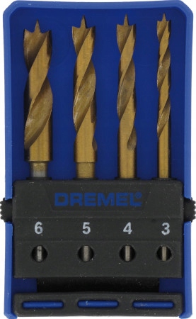 

Zestaw 4 wierteł tytanowych do drewna 636 Dremel
