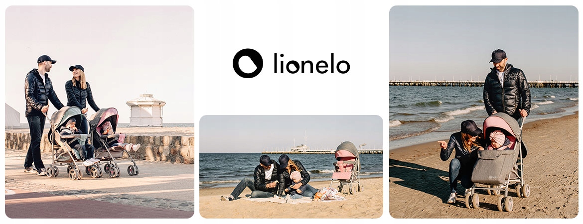 WÓZEK SPACEROWY SPACERÓWKA PARASOLKA LIONELO IRMA szary miętowy Szerokość produktu 51.5 cm