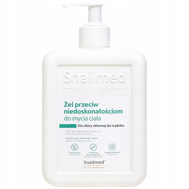 Snailmed Żel do ciała przeciw niedoskonałościom dla skóry trądzikowej 320ml