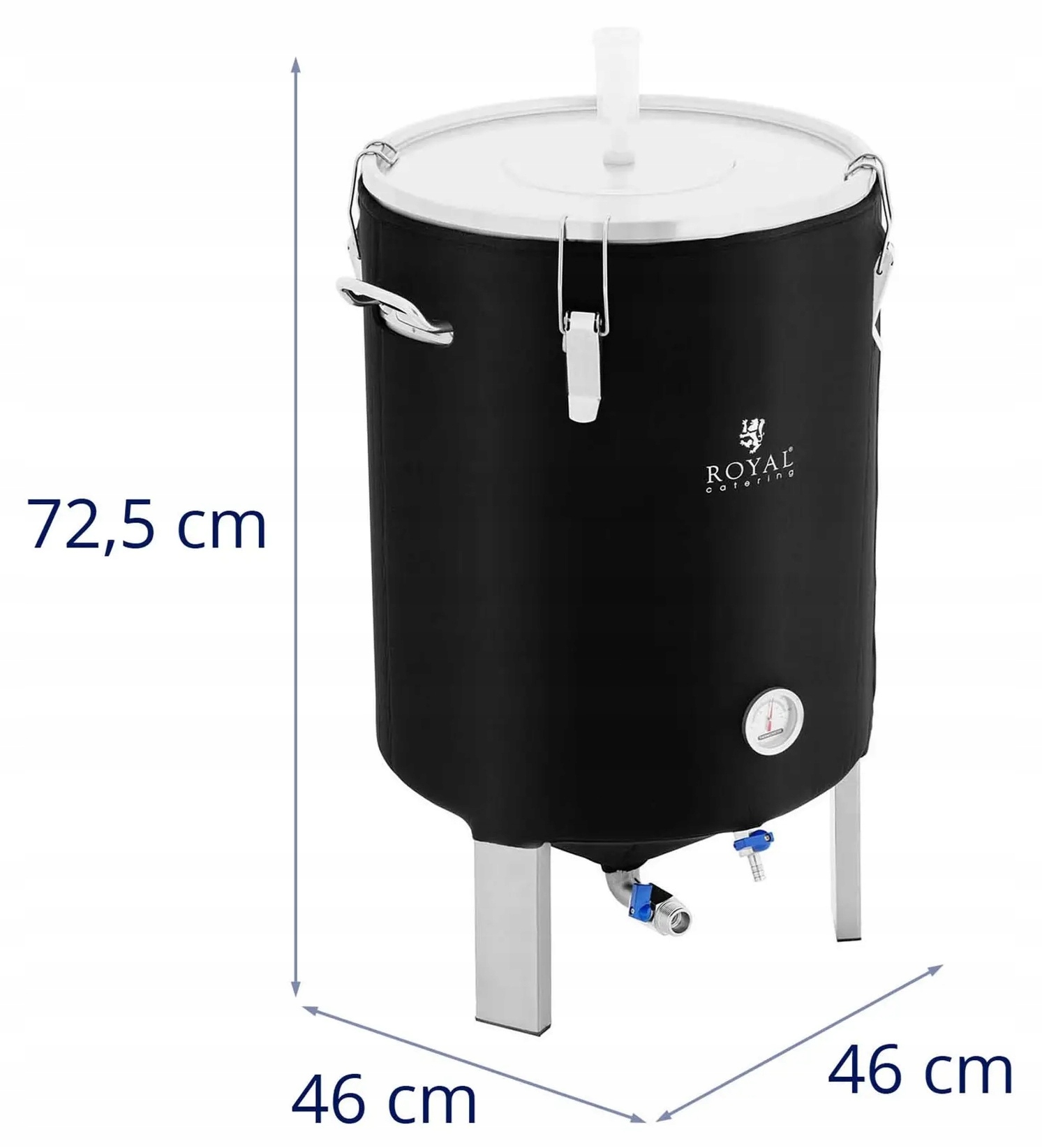 Pojemnik fermentacyjny z pokrywką 60 l Royal Catering RCBM-60ICF 10012890