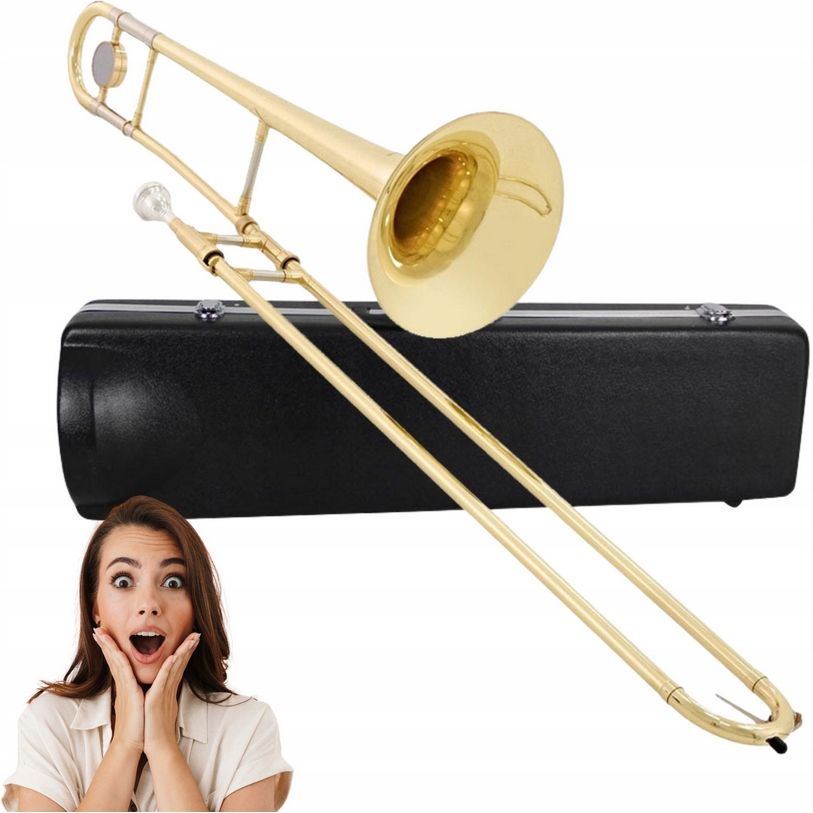 Altový altový tenorový pozoun pro výuku hry, sada case V-tone At 100