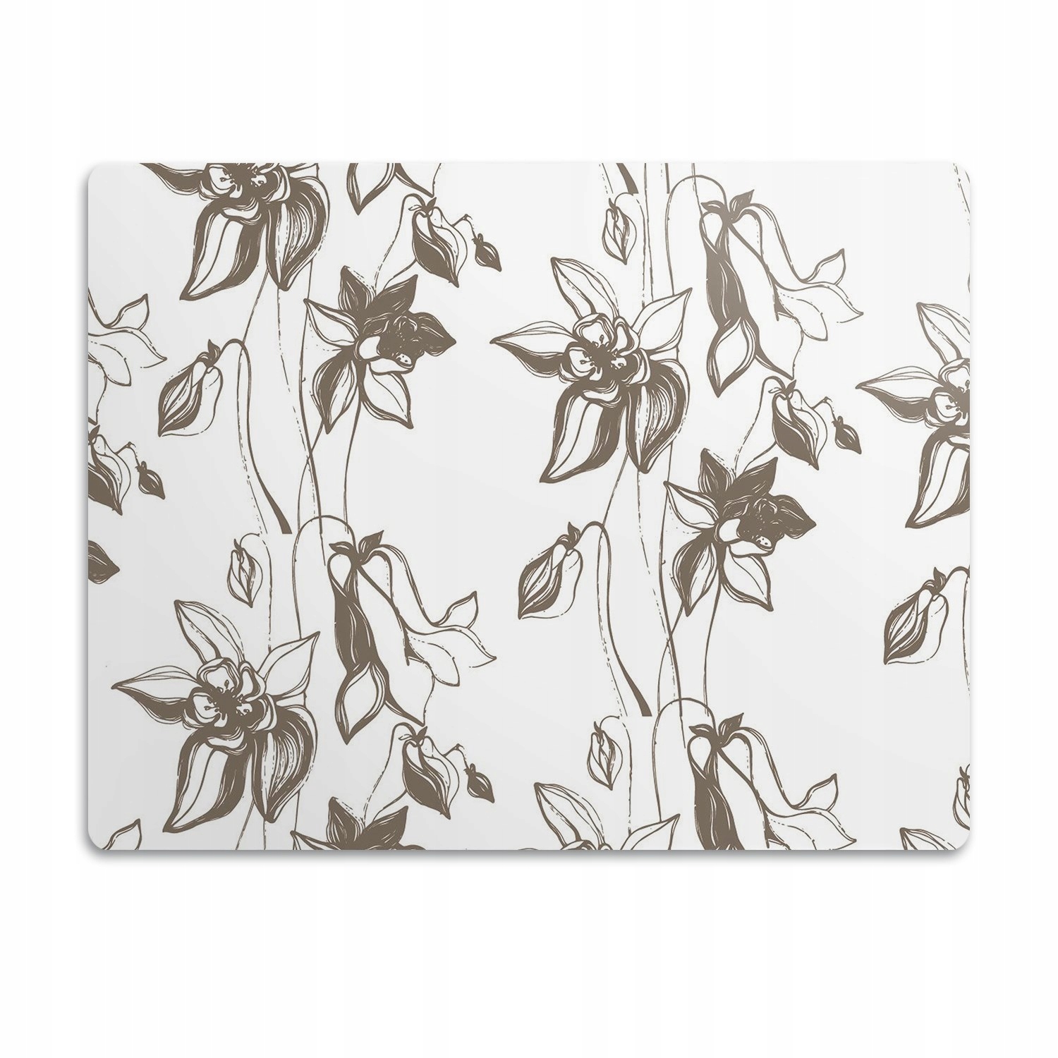 Levně Podložka pod misky pro psa Kresba květu 60x40 cm